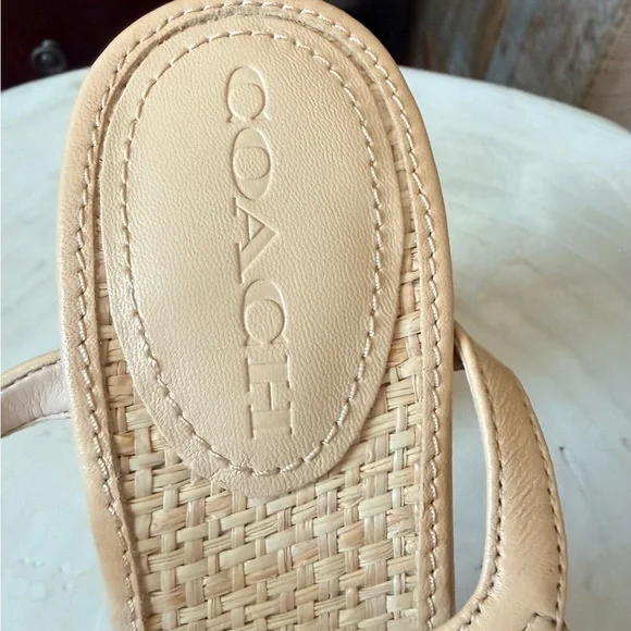 NWOT Coach Talina Espadrille Woven Heels - Picture 4 of 7